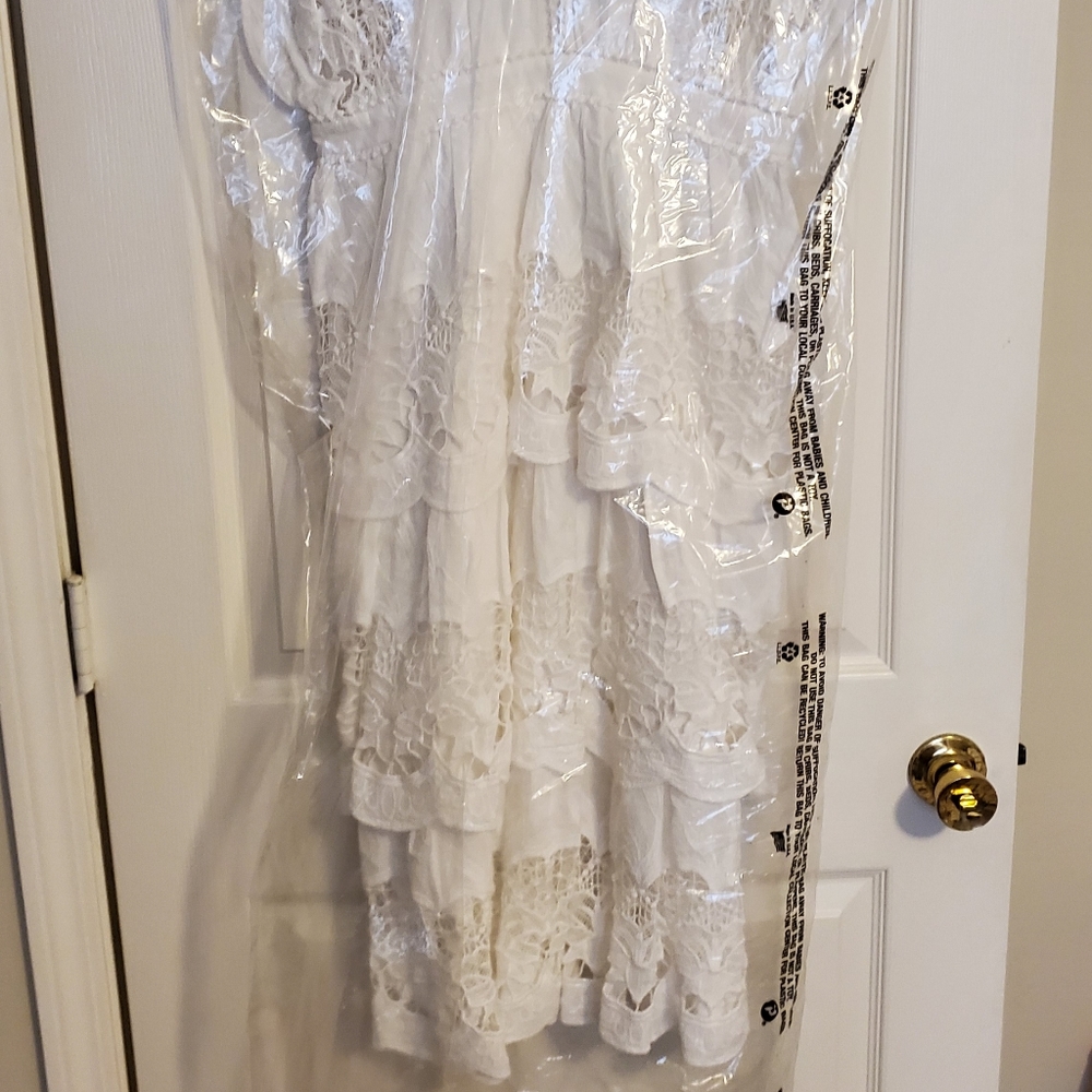 Farm Rio Embroidered Richelier Midi Dress - Picture 4 of 12